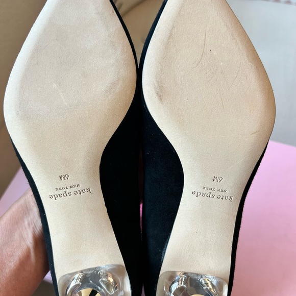 Kate Spade kitten heel - black suede - Coco 6.5 NEVER WORN - new in box - Picture 4 of 9